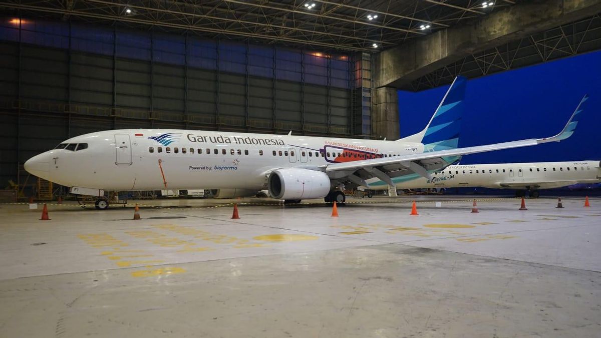 Garuda Indonesia Aircraft Are 'Injected' With The COVID-19 Vaccine, This Is How It Looks