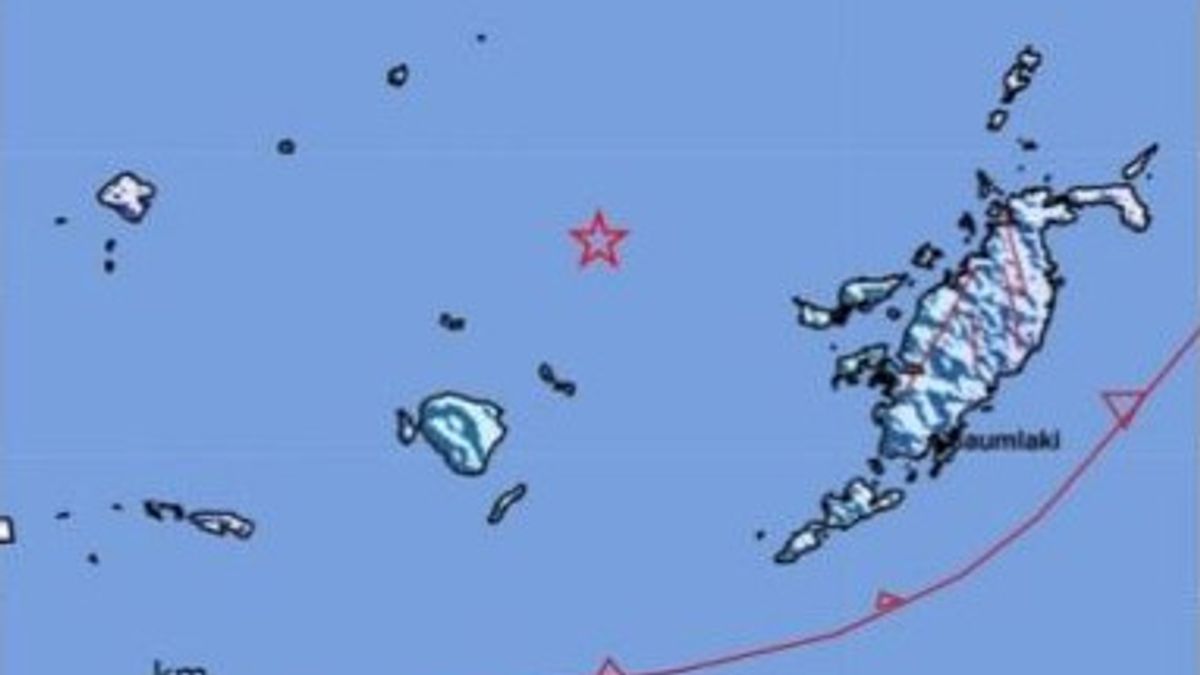 タニンバル北西部のマグニチュード5.1の地震