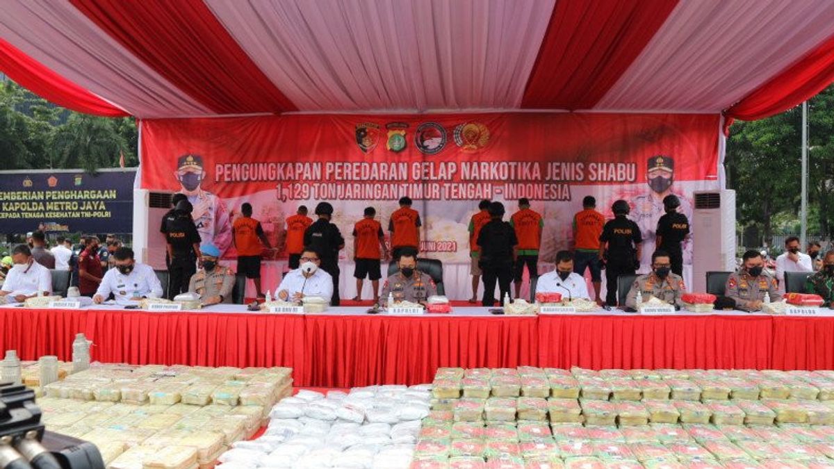 National Police Chief Says Jakarta And West Java Are Targets For Spreading 1.1 Tons Of Shabu
