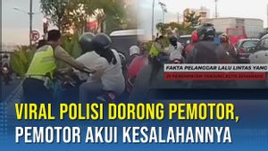 VIDEO: Viral Aksi Polisi Dorong Pemotor, Tapi Simak Pengakuan Pengendara