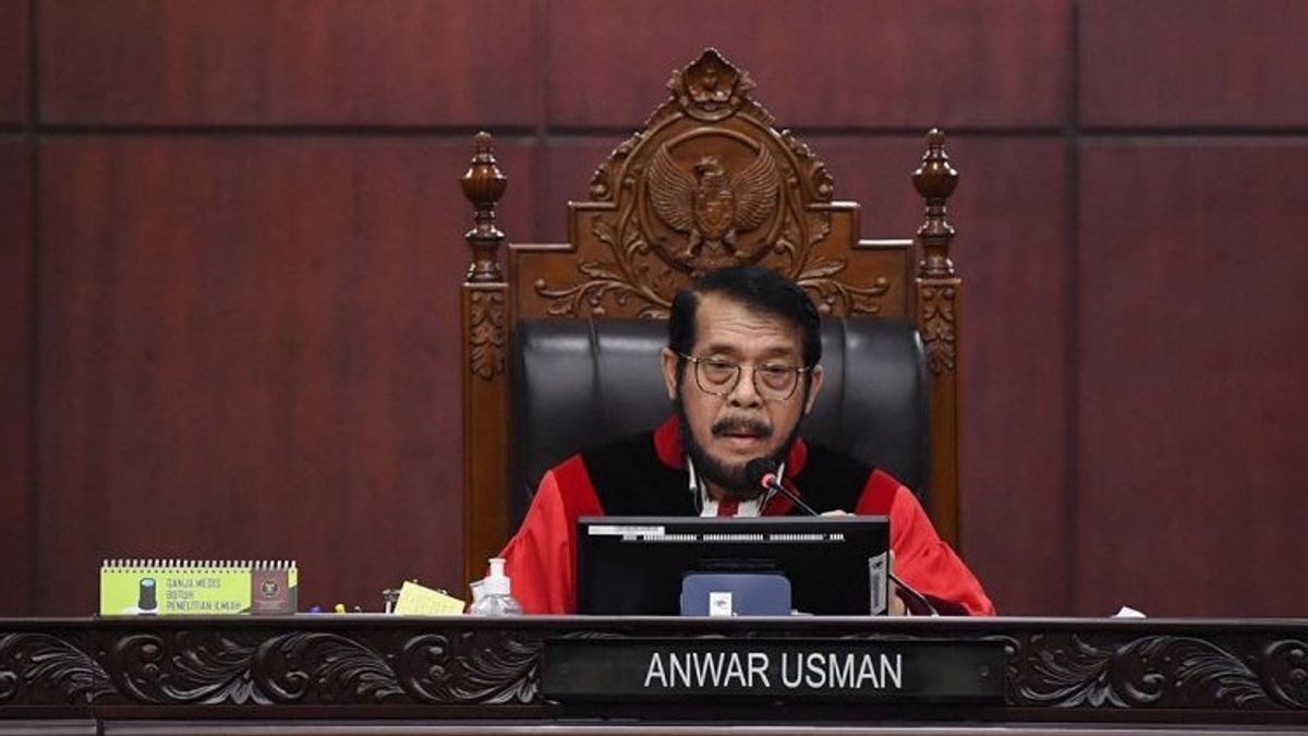 The Constitutional Court's Decision To Pass Gibran Cawapres Has A Criticism, Anwar Usman: For Me Drugs