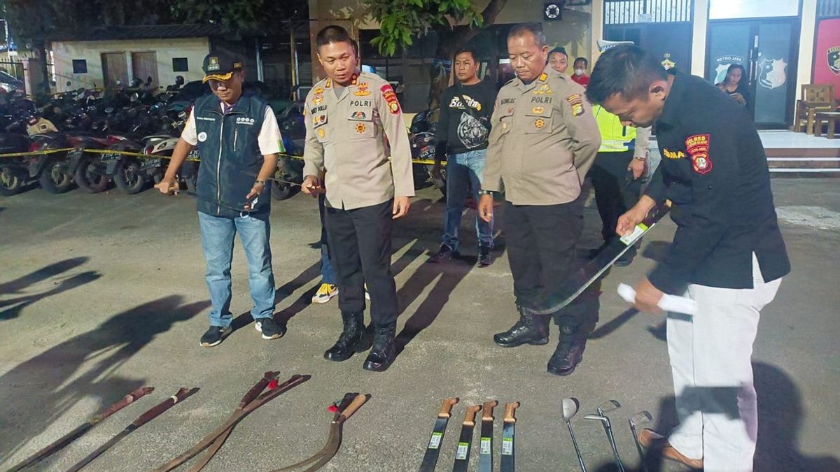 Allegedly Carrying Out A Brawl Of 28 Teenagers In Tangerang Regency Was Secured By The Police