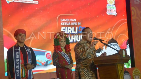 KPK Chairman Firli Bahuri: Aceh-Papua Epicentrum Corruption Eradication