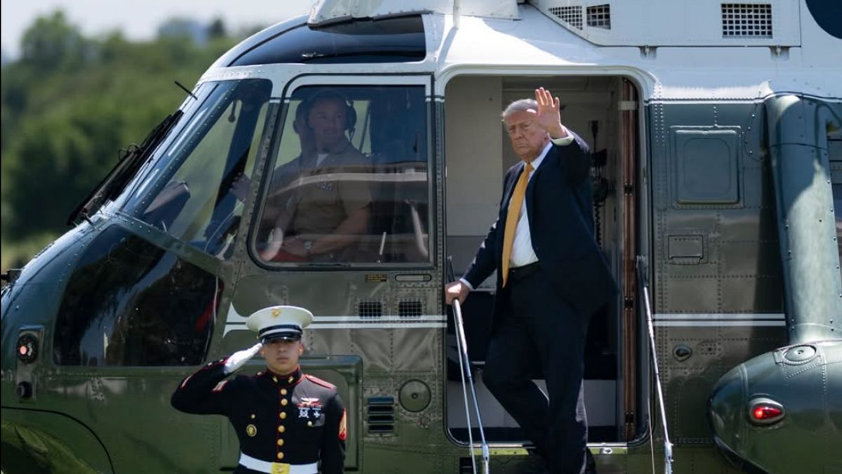 Trump Tiba di China, Disambut Karpet Merah