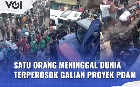 VIDEO: Satu Orang Meninggal Dunia Terperosok Galian Proyek PDAM