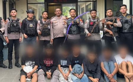 Lagi, Polisi Tangkap 7 Remaja Bersajam Hendak Tawuran di Cengkareng