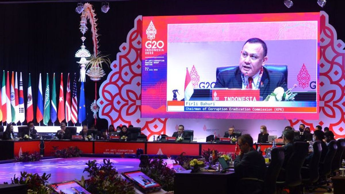 إندونيسيا تدعو مجموعة العشرين إلى التنوير من مخاطر الفساد في قطاع الطاقة المتجددة ، وهذا هو تفسير رئيس KPK فيرلي باهوري