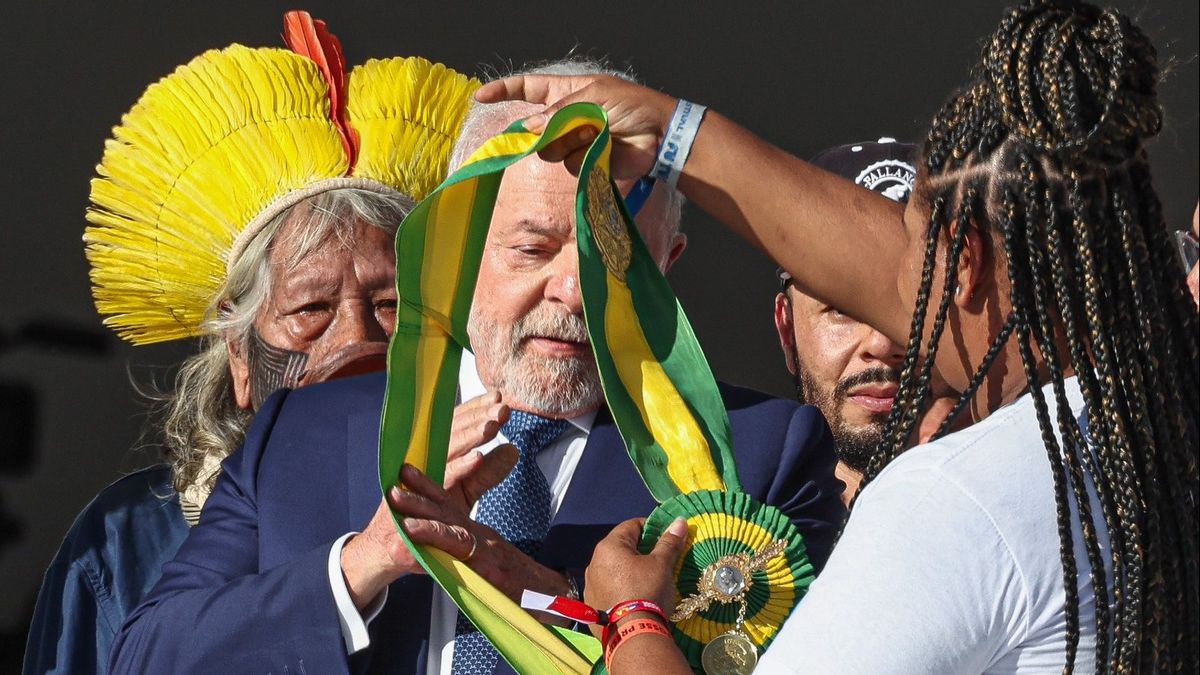 وعد بالتوحيد بعد التنصيب ، الرئيس لولا: لا يوجد برازيليان ، نحن بلد واحد