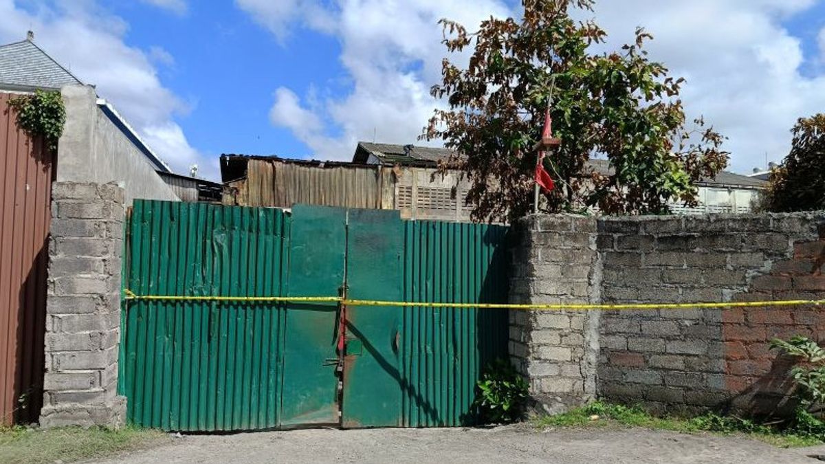 巴厘岛警察实验室巴厘岛犯罪现场 登巴萨燃烧的液化石油气仓库