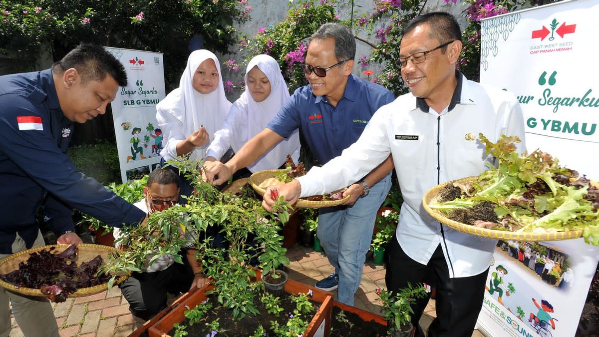 EWINDO Introduces And Trains Vegetable Cultivation Techniques To Special School Students In Bandung