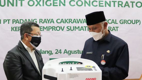 معهد سوكانتو تانوتو الخيري يقدم مرة أخرى المساعدة من 100 وحدة مركز الأكسجين إلى المستشفيات في سومطرة الغربية