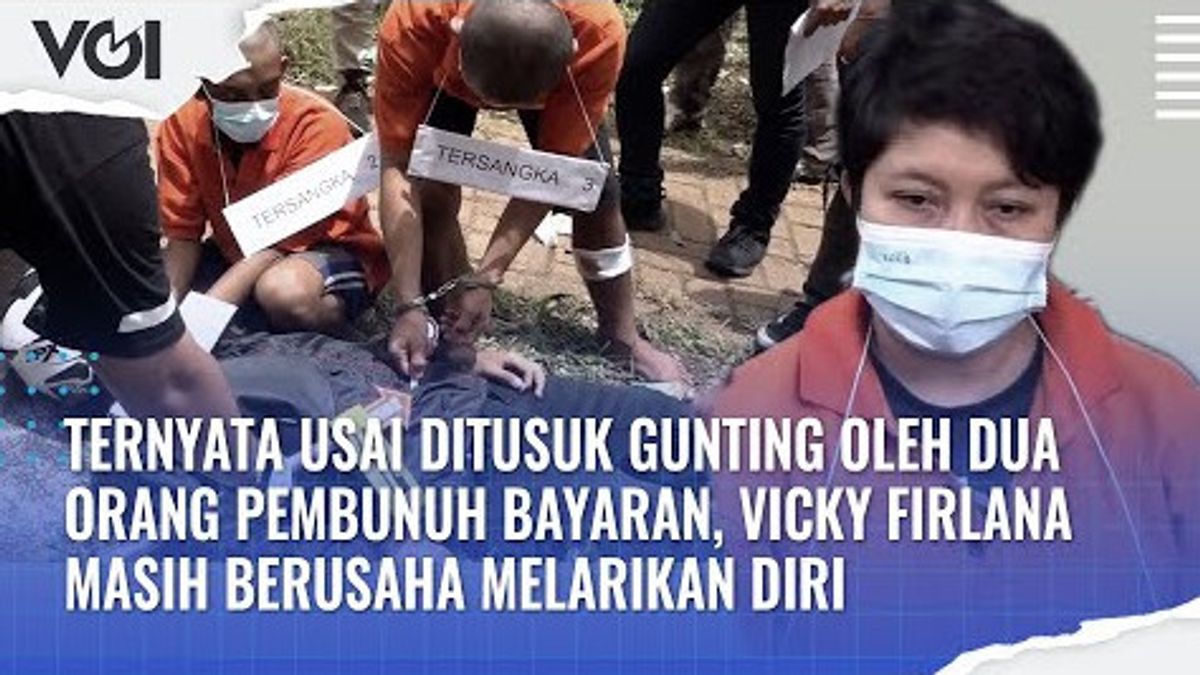 VIDEO: Police Replay Scene Of The Murder Case Of Vicky Firlana At TPU Kober, South Jakarta