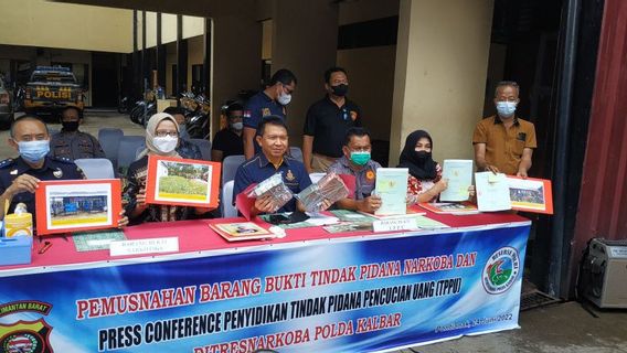 West Kalimantan Police Confiscate TPPU Cases Of Narcotics Types Of Shabu Worth Rp2.1 Billion