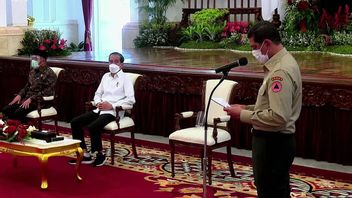 Doni Monardo Relève De Jokowi: Pertes économiques Dues Aux Catastrophes Rp22,8 Billions Par An