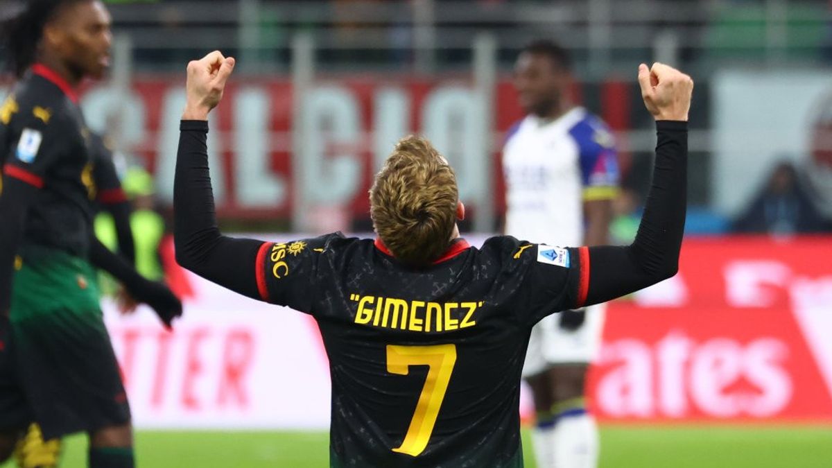 Gol Tunggal Santiago Gimenez Menangkan AC Milan Lawan Empoli