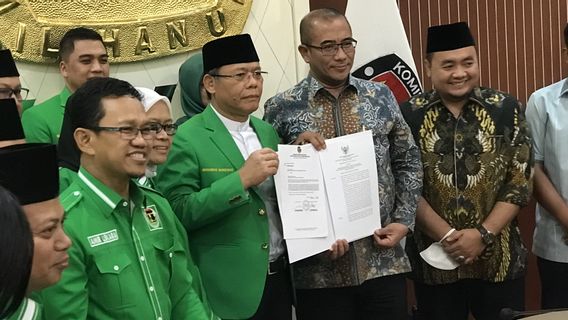 Serahkan SK Kemenkumham ke KPU, Mardiono: Pengurus PPP Tidak Ada Perubahan Kecuali Suharso Monoarfa