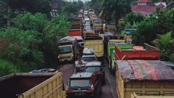 Ditlantas Polda Jambi Kembali Hentikan Lalu Lintas Angkutan Batu Bara