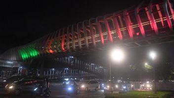 Anies Baswedan Decorates Pedestrian Bridge And Other Facilities With Special Colors As A Form Of Support For Palestine