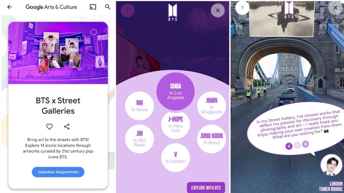 Google Luncurkan BTS X Street Galleries sebagai Hadiah Ulang Tahun ARMY, Begini Cara Ikut Tur Virtual BTS