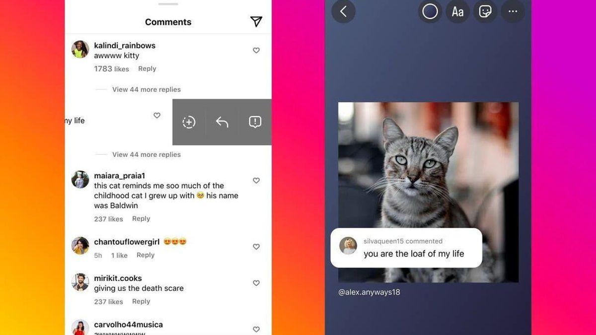 Meta Testing Ability to Share Comments from Feed to Instagram Story for Public Accounts