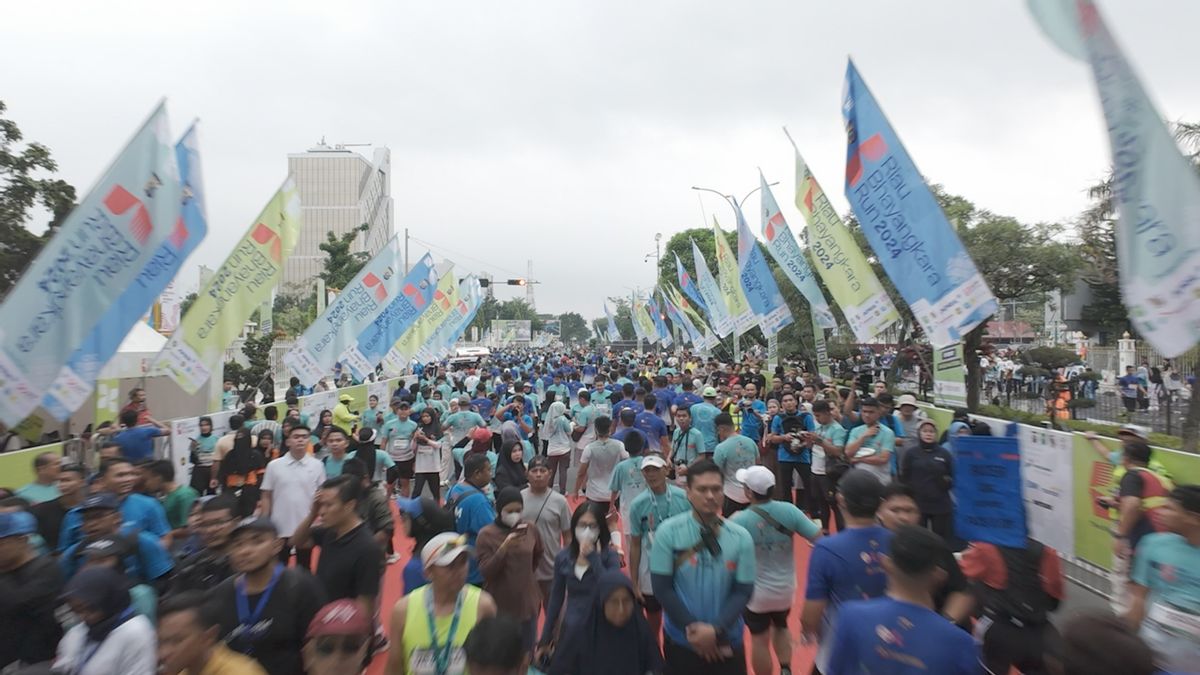 廖内Bhayangkara Run 2024 打破纪录,数万人参加