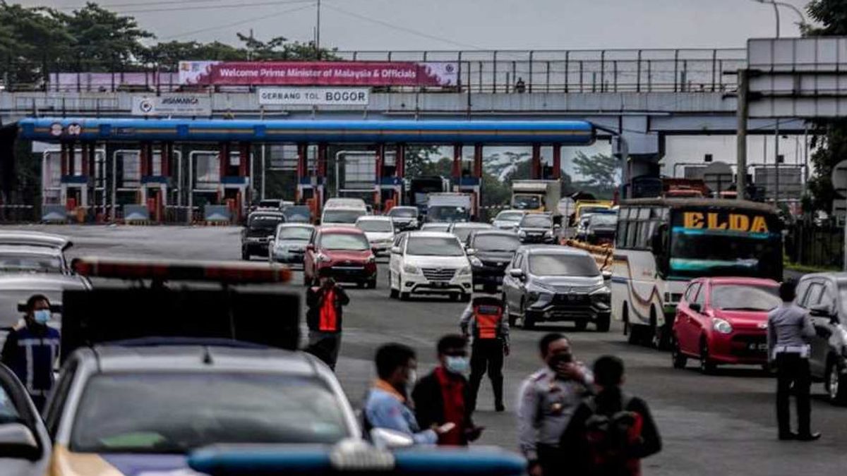 茂物警方：圣诞节和新年Baranangsiang收费站的车辆数量仍然不达标