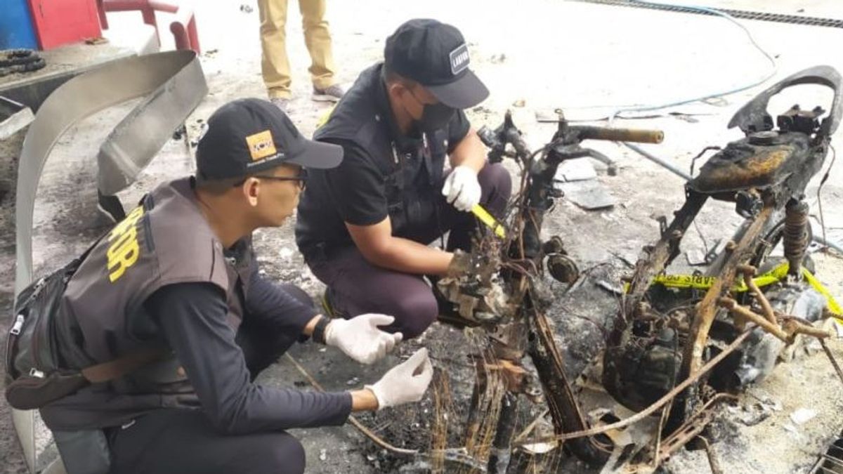 Kebakaran SPBU Lembongan Nusa Penida karena Percikan Api Motor