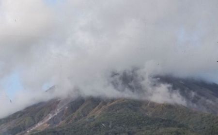 Pos PGA Rekam 29 Kali Gempa Guguran Gunung Karangetang Sulut