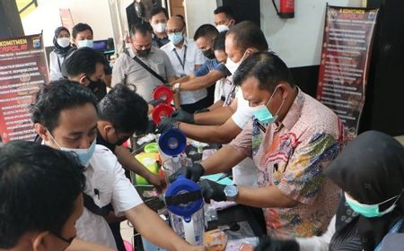 Polda Kalsel Musnahkan Barang Bukti Sabu-Sabu Seberat 1,3 Kilogram dengan Cara Diblender