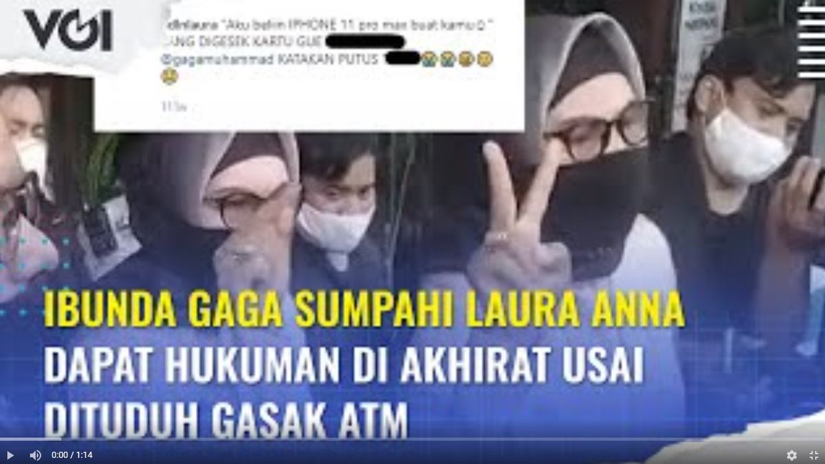 VIDEO: Ibunda Gaga Sumpahi Laura Anna Dapat Hukuman di Akhirat usai Dituduh Gasak ATM