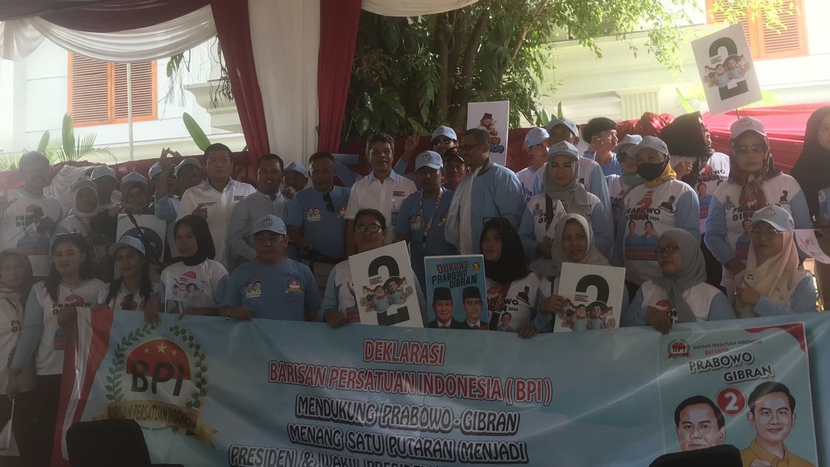 在BPI志愿者面前,TKN Klaim Jokowi支持Prabowo-Gibran 200 Persen
