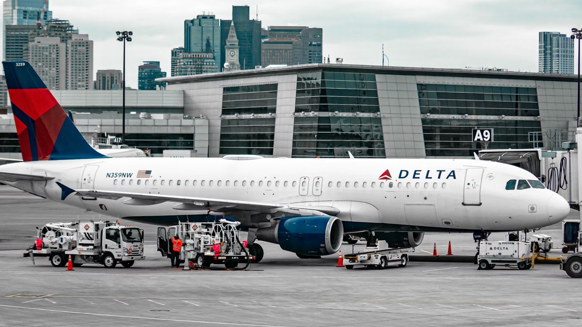 客人均有基本食品,达美航空公司底特律 - 阿姆斯特丹 飞机降落在肯尼迪机场