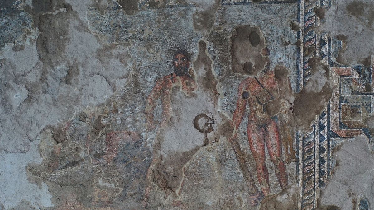 Mosaik Hercules Ditemukan di Reruntuhan Kota Kuno Syedra Turki