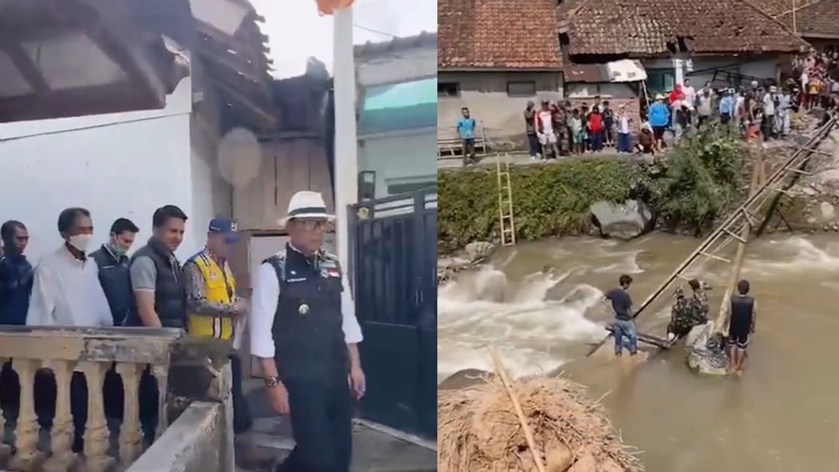 Ridwan Kamil Explores A Small Alley Until The Bridge Collapses Then Promises: This Place For Elementary School Children To Go To School Will Be Built ASAP