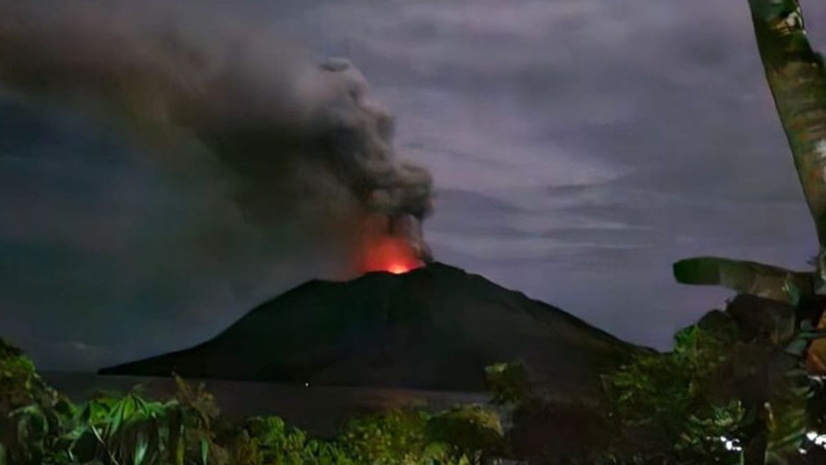 Mount Ruang Sitaro North Sulawesi Erupts, 838 Residents Will Be Evacuated To Tamulandang