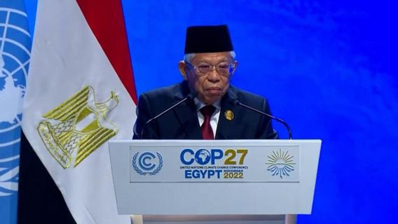 يعرض خطوات إندونيسيا للتغلب على أزمة المناخ في COP27 مصر ، نائب الرئيس يدعو الدول الأخرى للمشاركة