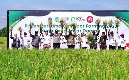 Pastikan Stok DKI Jakarta, Food Station Panen Bersama di Kediri