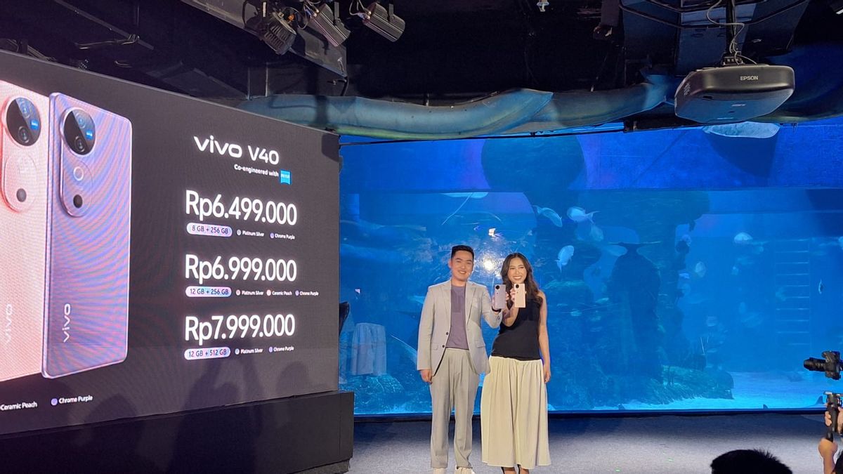 Vivo V40 在印尼正式首次亮相,价格起价600万