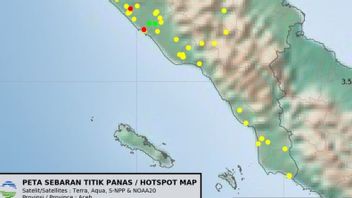 23 points d'incendie de la forêt ont été observés dans l'ouest d'Aceh 