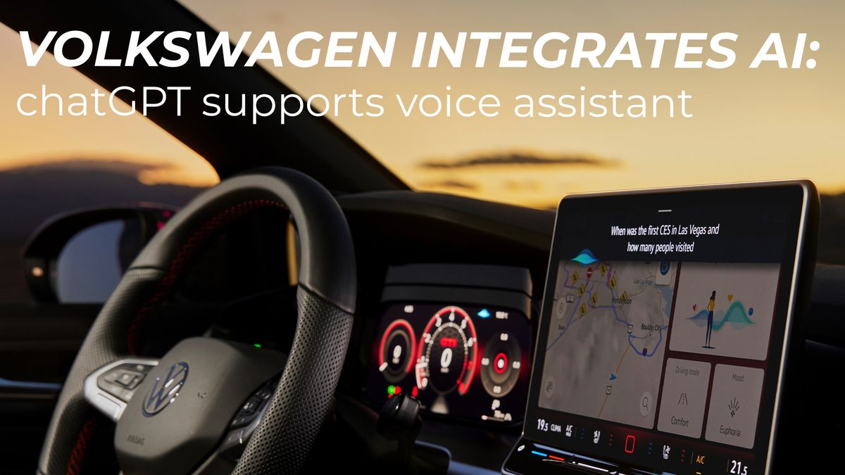 大众汽车在CES 2024上推出了第一款配有ChatGPT基于声音助理的汽车