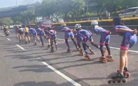 Porserosi Soal Sepatu Roda Melintas di Jalan Gatsu: Persiapan Kejurnas, Tempat Latihan Masih Tutup