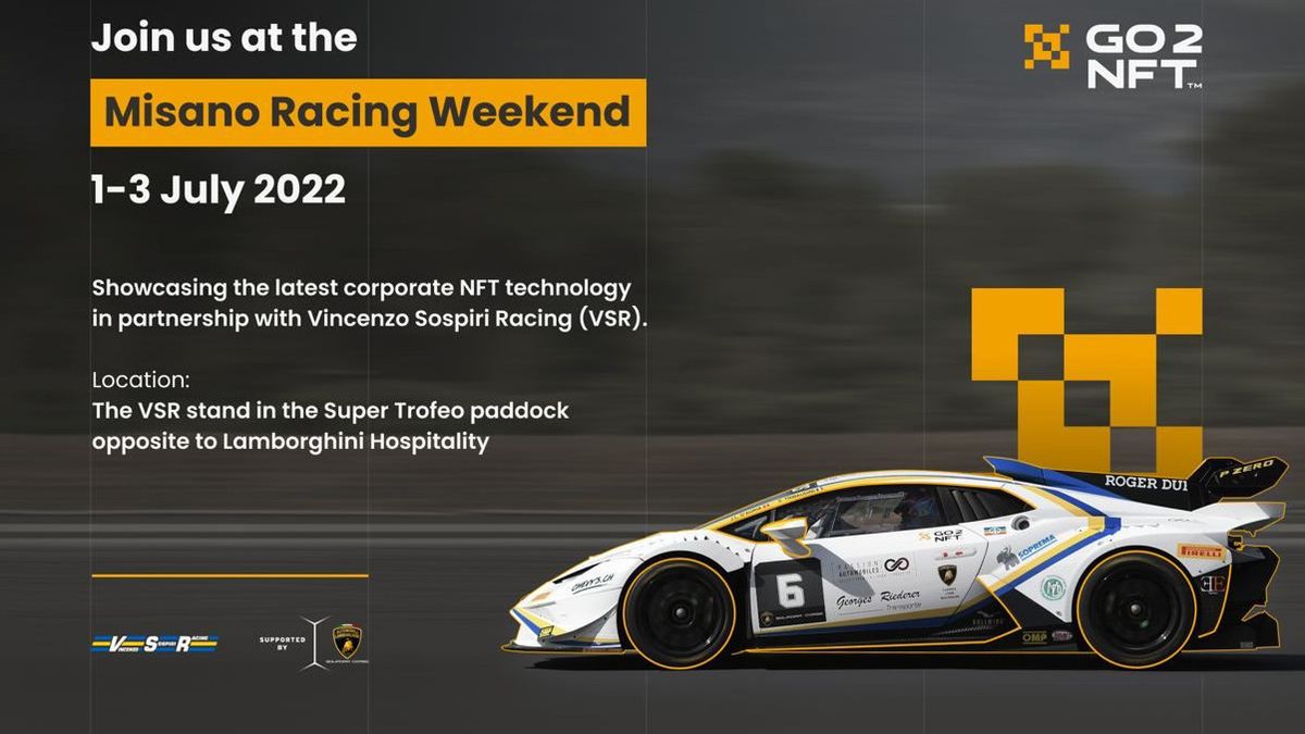 Crypto Collision With Racing World, Lamborghini VSR Prints NFT Genuine Parts And Merchandise Certification
