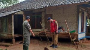 5 Rumah di Sukanagara Cianjur Terancam Pergerakan Tanah