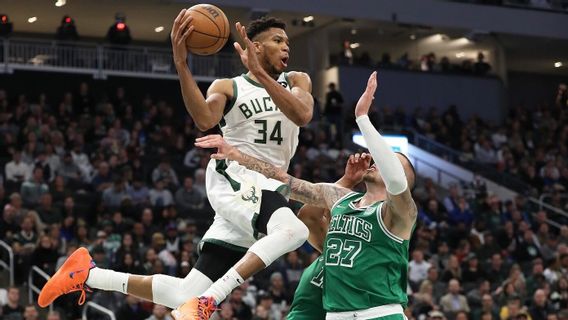 Scores Unique Points Against Boston Celtics, Giannis: I'm Lucky God Gave Me The Ability To Jump