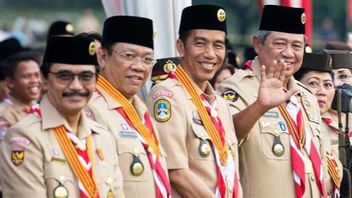 Governor Jokowi Gets A Pramuka Movement Melati Badge In Today's Memory, 14 August 2014