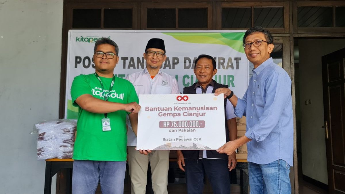 OJK Kembali Salurkan Bantuan untuk Korban Gempa Bumi di Cianjur