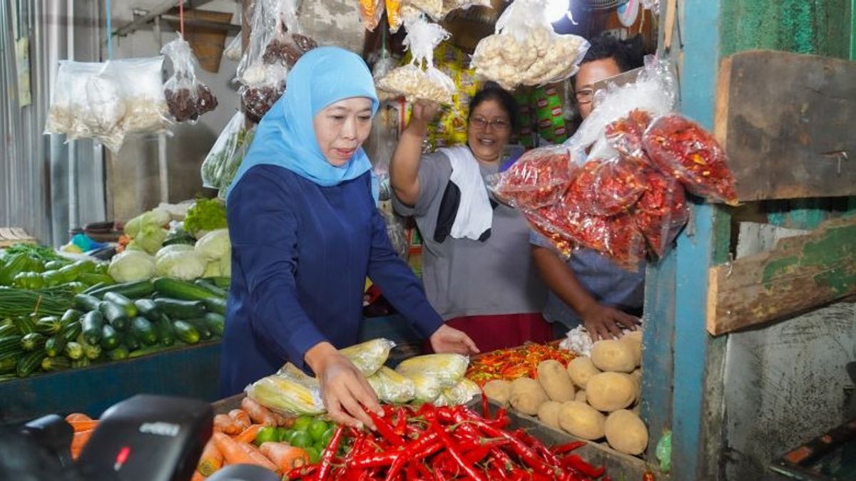 Khofifah Indar Parawansa Les traders du marché Wonokromo s’adapteront à la mise à jour