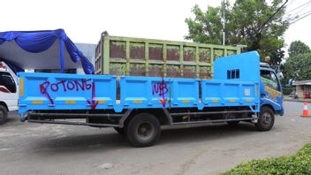 ボゴールの10台のODOLトラックがハブダット事務局長によって遮断