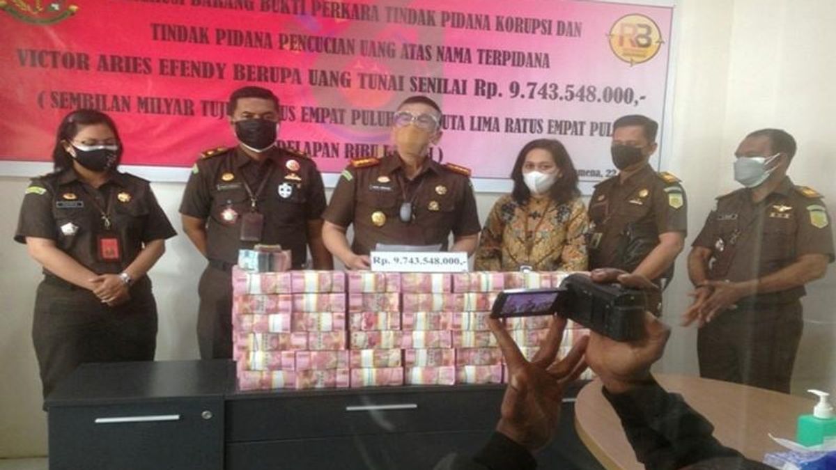 Ini Penampakan Uang Rp9 Miliar Lebih, Hasil Eskekusi Kejaksaan untuk Kasus Korupsi Dana Desa di Jayawijaya