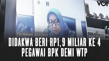 VIDEO: For The Sake Of WTP, Inactive Bogor Regent Ade Yasin Gives IDR 1.9 Billion To 4 BPK Employees